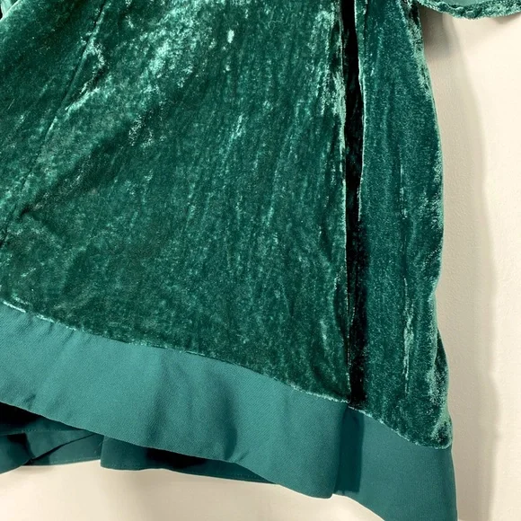 Maeve Green Velvet Blouse - Picture 7 of 11